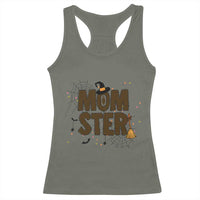 Halloween Mom Life Racerback Tank Top Funny Momster Quote - Wonder Print Shop