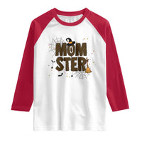 Halloween Mom Life Raglan Shirt Funny Momster Quote - Wonder Print Shop