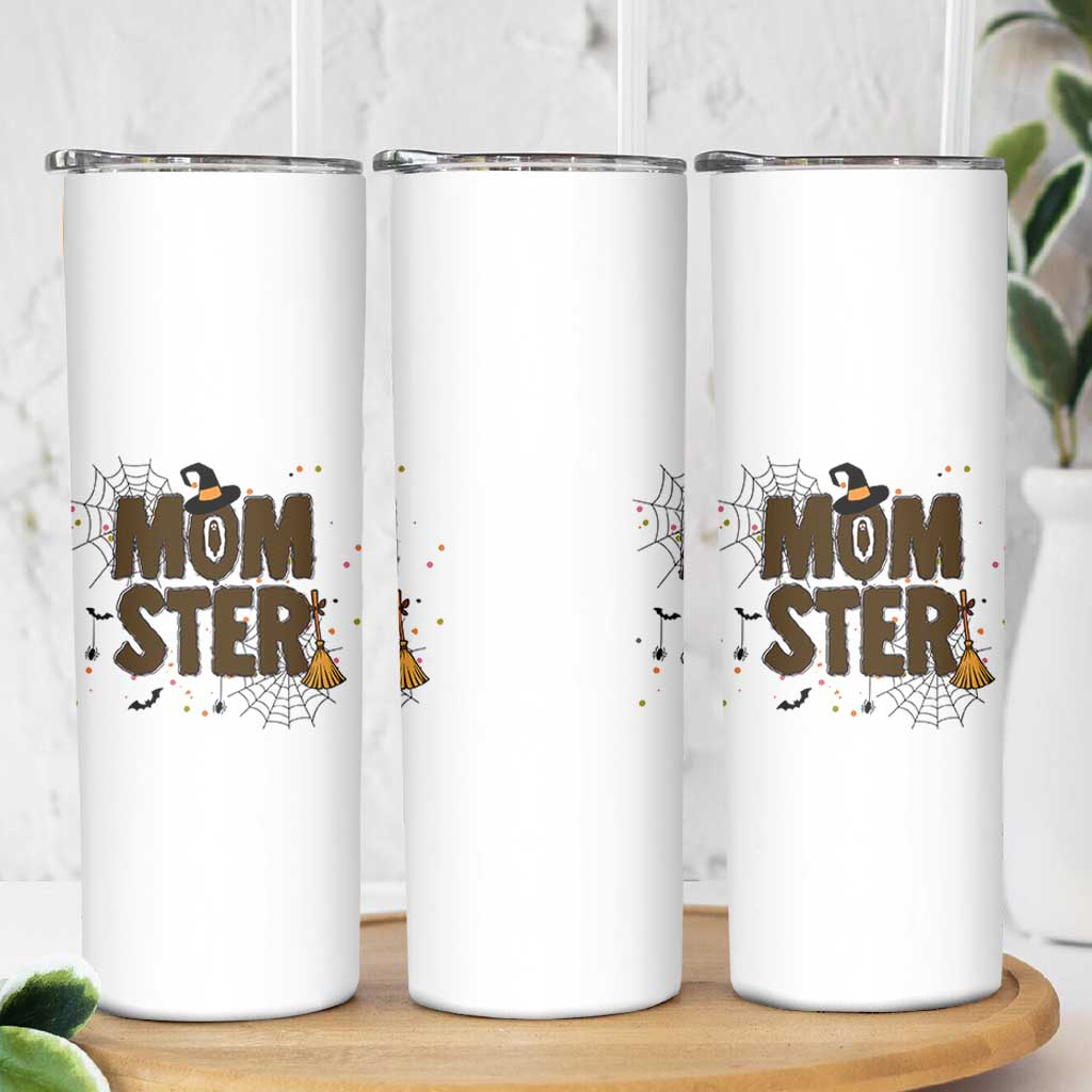 Halloween Mom Life Skinny Tumbler Funny Momster Quote - Wonder Print Shop