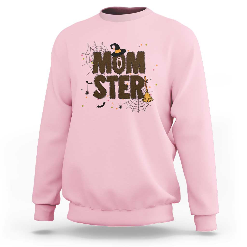 Halloween Mom Life Sweatshirt Funny Momster Quote - Wonder Print Shop