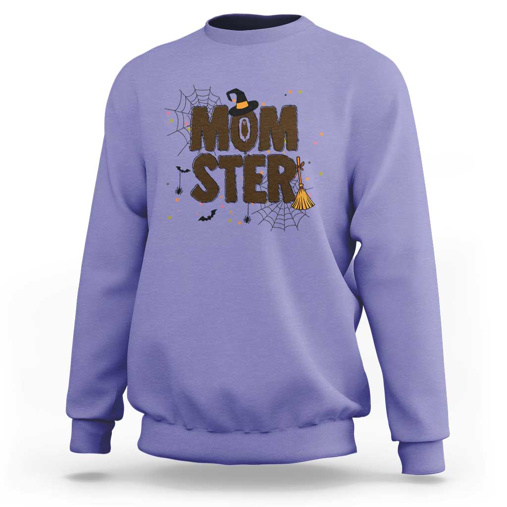 Halloween Mom Life Sweatshirt Funny Momster Quote - Wonder Print Shop