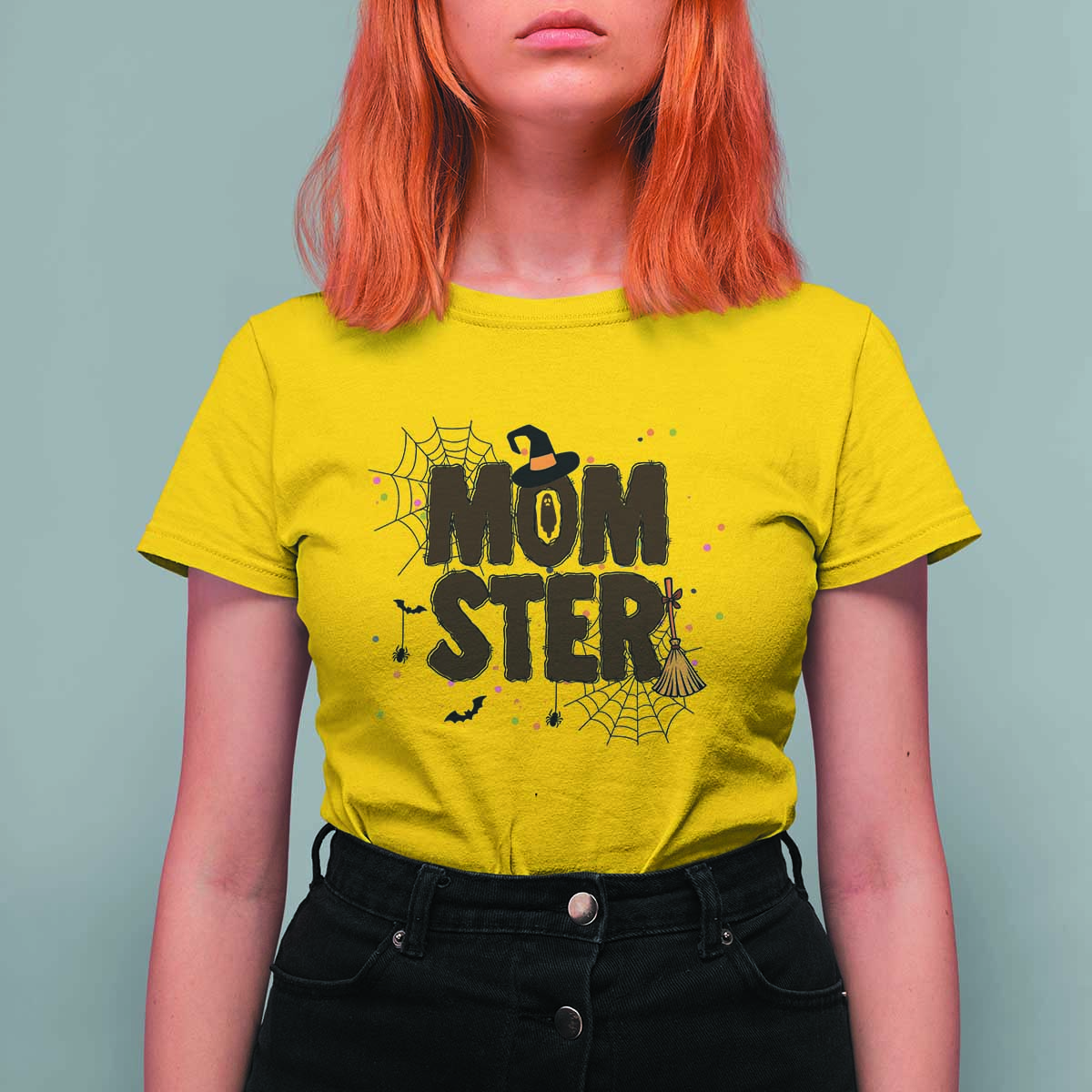 Halloween Mom Life T Shirt For Women Funny Momster Quote - Wonder Print Shop
