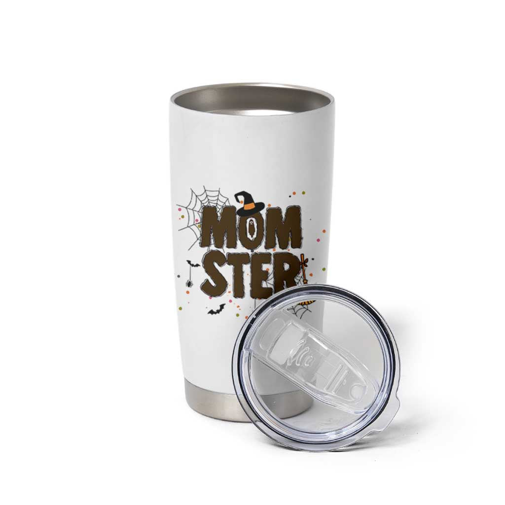 Halloween Mom Life Tumbler Cup Funny Momster Quote - Wonder Print Shop