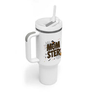 Halloween Mom Life Tumbler With Handle Funny Momster Quote - Wonder Print Shop
