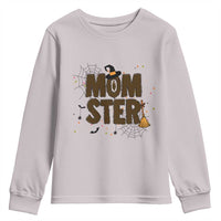 Halloween Mom Life Youth Sweatshirt Funny Momster Quote - Wonder Print Shop