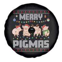 Funny Merry Pigmas Spare Tire Cover Christmas Pig Ugly Sweater Gift - Wonder Print Shop