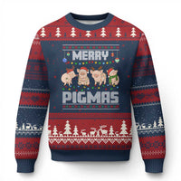 Funny Merry Pigmas Ugly Christmas Sweater Xmas Pig Ugly Sweater Gift - Wonder Print Shop