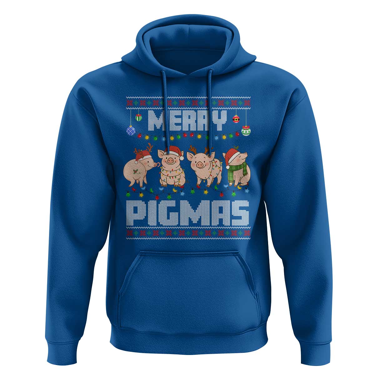 Funny Merry Pigmas Hoodie Christmas Pig Ugly Sweater Gift - Wonder Print Shop