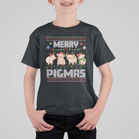 Funny Merry Pigmas T Shirt For Kid Christmas Pig Ugly Sweater Gift - Wonder Print Shop