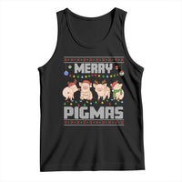 Funny Merry Pigmas Tank Top Christmas Pig Ugly Sweater Gift - Wonder Print Shop