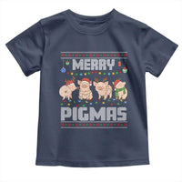 Funny Merry Pigmas Toddler T Shirt Christmas Pig Ugly Sweater Gift - Wonder Print Shop