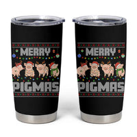 Funny Merry Pigmas Tumbler Cup Christmas Pig Ugly Sweater Gift - Wonder Print Shop