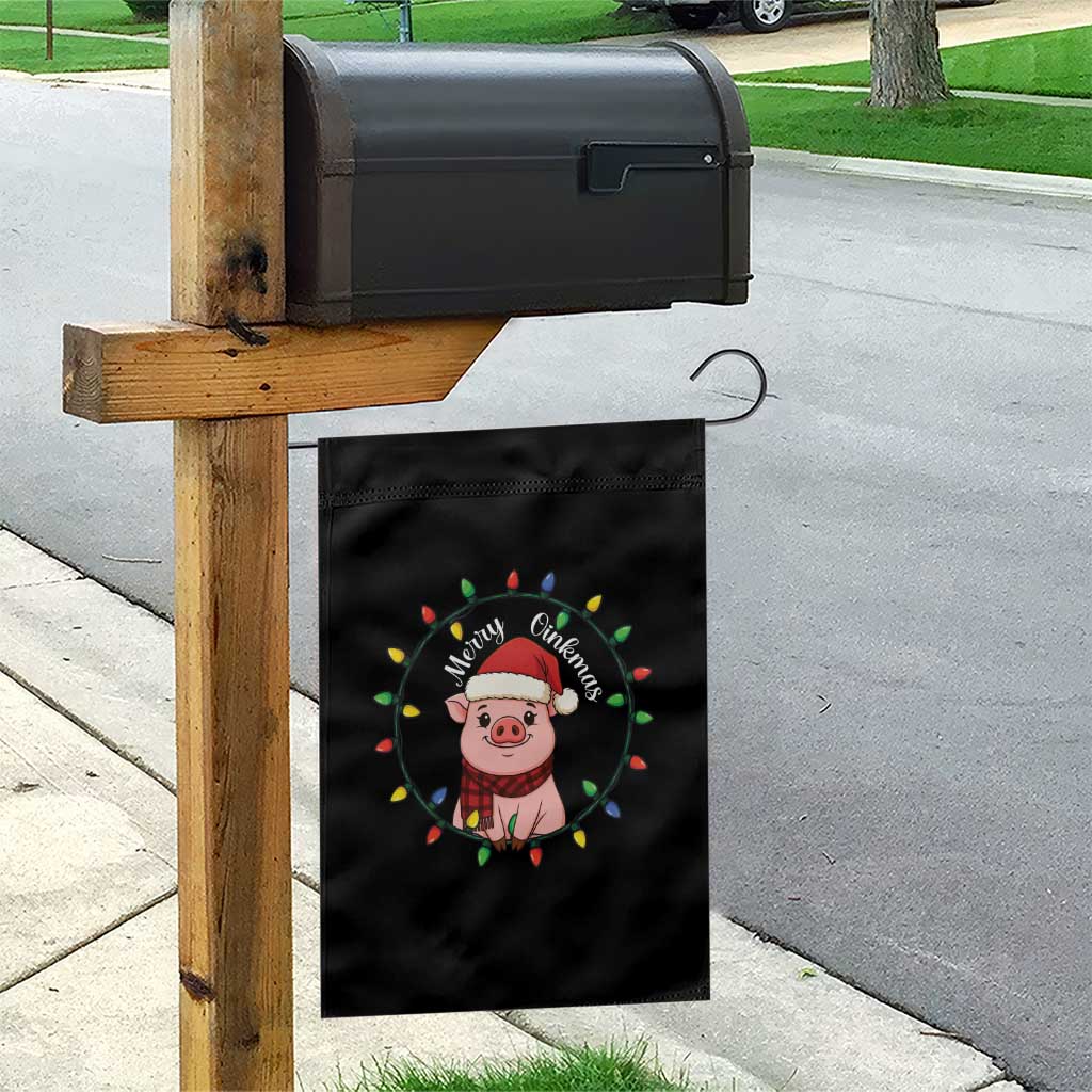 Funny Merry Oinkmas Garden Flag Farmer Christmas Pig Lover Gift - Wonder Print Shop