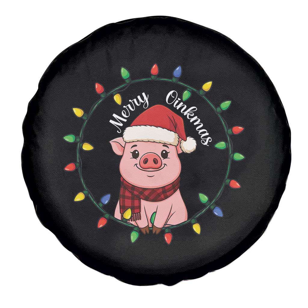 Funny Merry Oinkmas Spare Tire Cover Farmer Christmas Pig Lover Gift - Wonder Print Shop