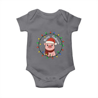 Funny Merry Oinkmas Baby Onesie Farmer Christmas Pig Lover Gift - Wonder Print Shop