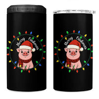 Funny Merry Oinkmas 4 in 1 Can Cooler Tumbler Farmer Christmas Pig Lover Gift - Wonder Print Shop