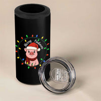 Funny Merry Oinkmas 4 in 1 Can Cooler Tumbler Farmer Christmas Pig Lover Gift - Wonder Print Shop