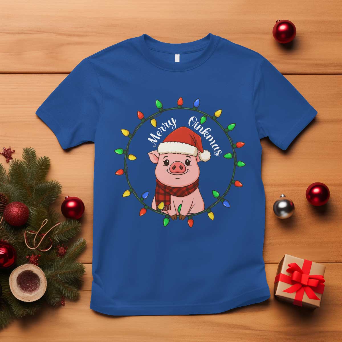 Funny Merry Oinkmas T Shirt Farmer Christmas Pig Lover Gift - Wonder Print Shop
