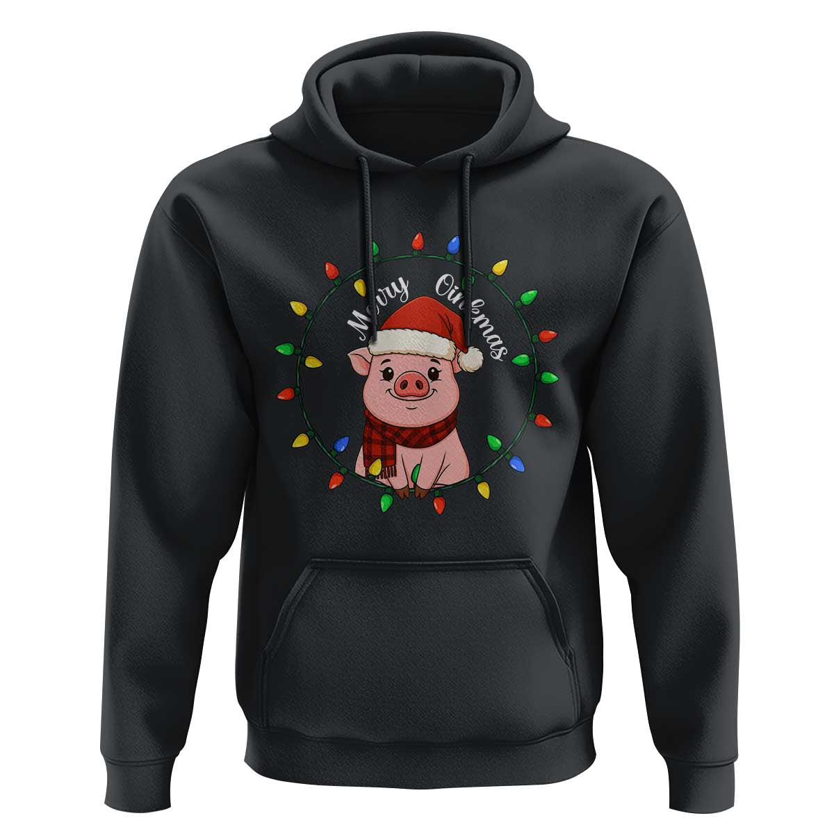 Funny Merry Oinkmas Hoodie Farmer Christmas Pig Lover Gift - Wonder Print Shop