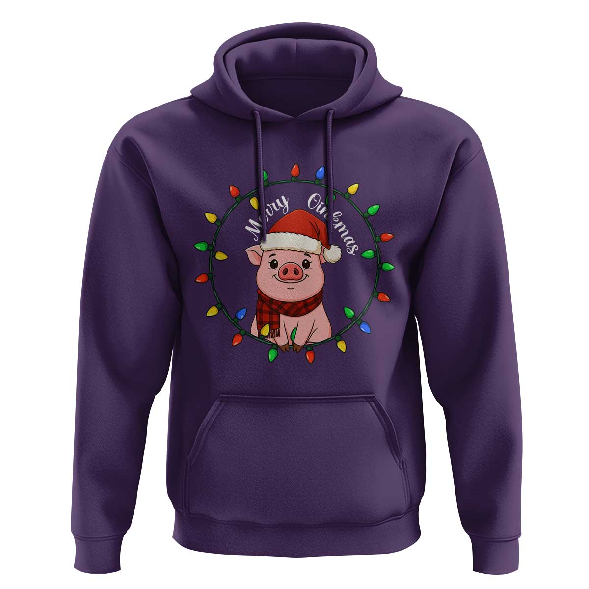 Funny Merry Oinkmas Hoodie Farmer Christmas Pig Lover Gift - Wonder Print Shop