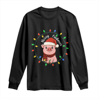 Funny Merry Oinkmas Long Sleeve Shirt Farmer Christmas Pig Lover Gift - Wonder Print Shop