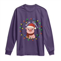 Funny Merry Oinkmas Long Sleeve Shirt Farmer Christmas Pig Lover Gift - Wonder Print Shop