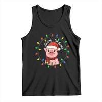 Funny Merry Oinkmas Tank Top Farmer Christmas Pig Lover Gift - Wonder Print Shop