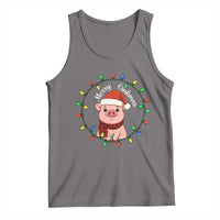 Funny Merry Oinkmas Tank Top Farmer Christmas Pig Lover Gift - Wonder Print Shop