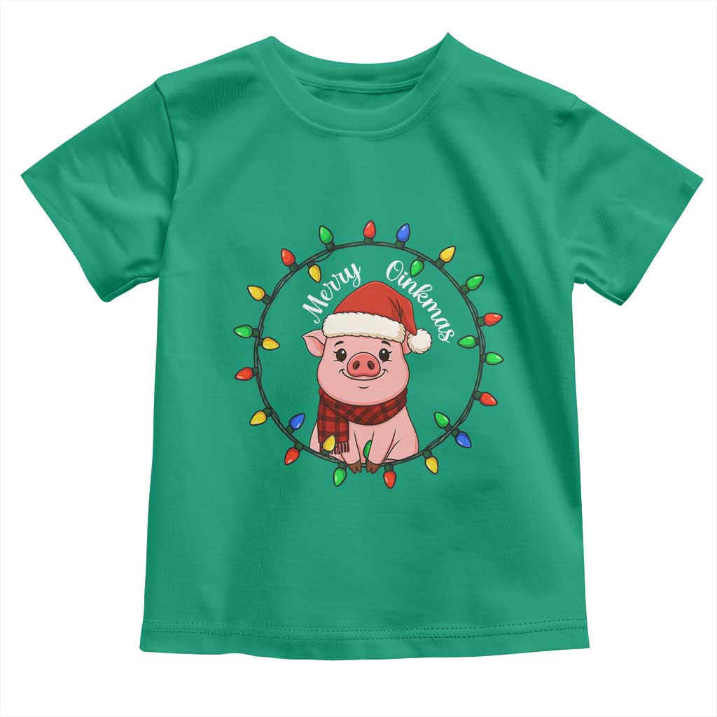 Funny Merry Oinkmas Toddler T Shirt Farmer Christmas Pig Lover Gift - Wonder Print Shop