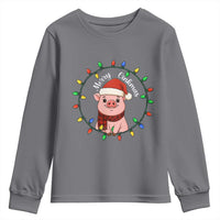 Funny Merry Oinkmas Youth Sweatshirt Farmer Christmas Pig Lover Gift - Wonder Print Shop