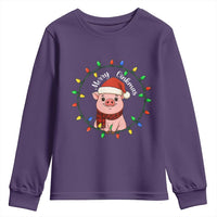 Funny Merry Oinkmas Youth Sweatshirt Farmer Christmas Pig Lover Gift - Wonder Print Shop