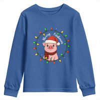 Funny Merry Oinkmas Youth Sweatshirt Farmer Christmas Pig Lover Gift - Wonder Print Shop