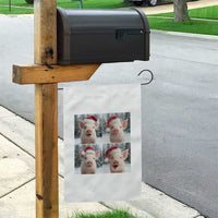Funny Pig With Santa Hat Photobooth Garden Flag Christmas Gift - Wonder Print Shop
