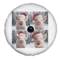 Funny Pig With Santa Hat Photobooth Spare Tire Cover Christmas Gift - Wonder Print Shop
