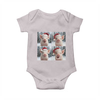 Funny Pig With Santa Hat Photobooth Baby Onesie Christmas Gift - Wonder Print Shop