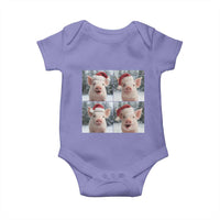 Funny Pig With Santa Hat Photobooth Baby Onesie Christmas Gift - Wonder Print Shop