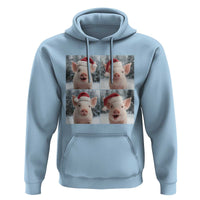 Funny Pig With Santa Hat Photobooth Hoodie Christmas Gift - Wonder Print Shop