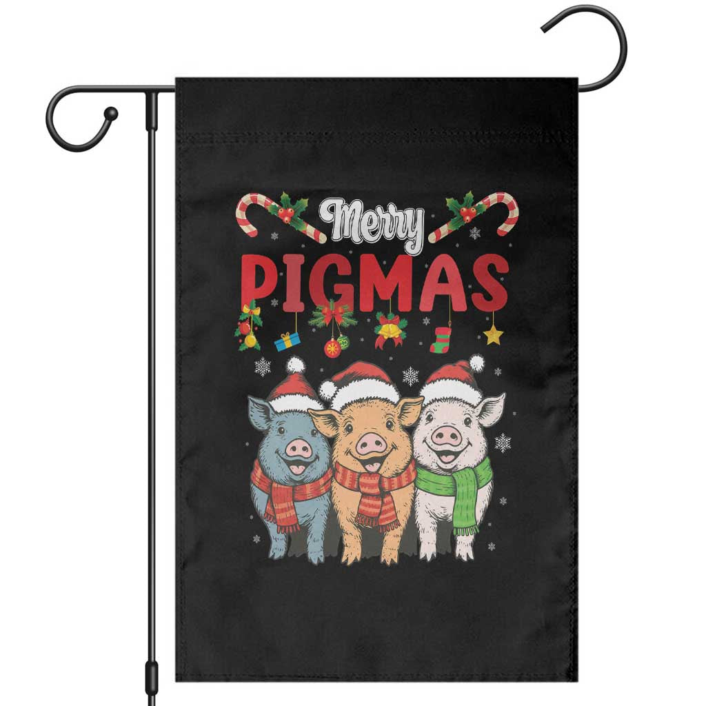 Funny Merry Pigmas Garden Flag Christmas Pigs Farm Gift - Wonder Print Shop