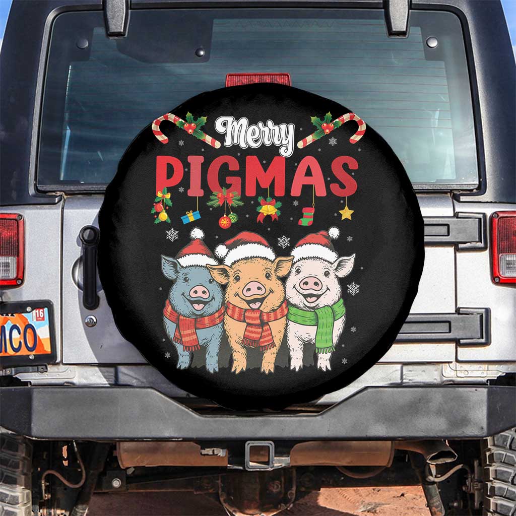 Funny Merry Pigmas Spare Tire Cover Christmas Pigs Farm Gift - Wonder Print Shop
