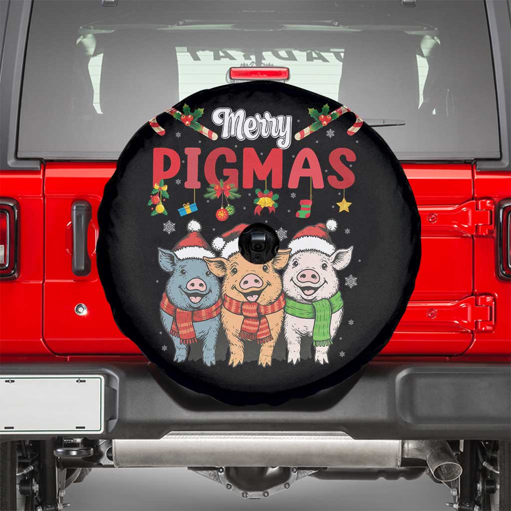 Funny Merry Pigmas Spare Tire Cover Christmas Pigs Farm Gift - Wonder Print Shop