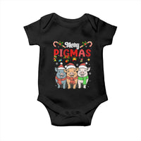 Funny Merry Pigmas Baby Onesie Christmas Pigs Farm Gift - Wonder Print Shop