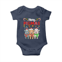 Funny Merry Pigmas Baby Onesie Christmas Pigs Farm Gift - Wonder Print Shop