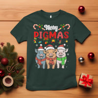Funny Merry Pigmas T Shirt Christmas Pigs Farm Gift - Wonder Print Shop