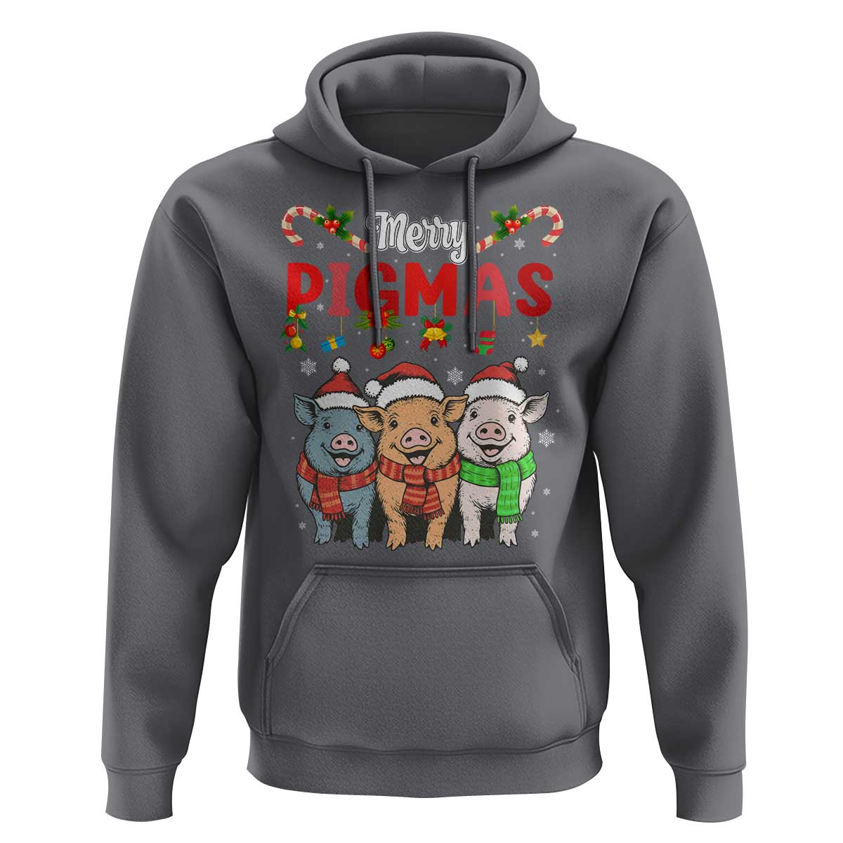 Funny Merry Pigmas Hoodie Christmas Pigs Farm Gift - Wonder Print Shop