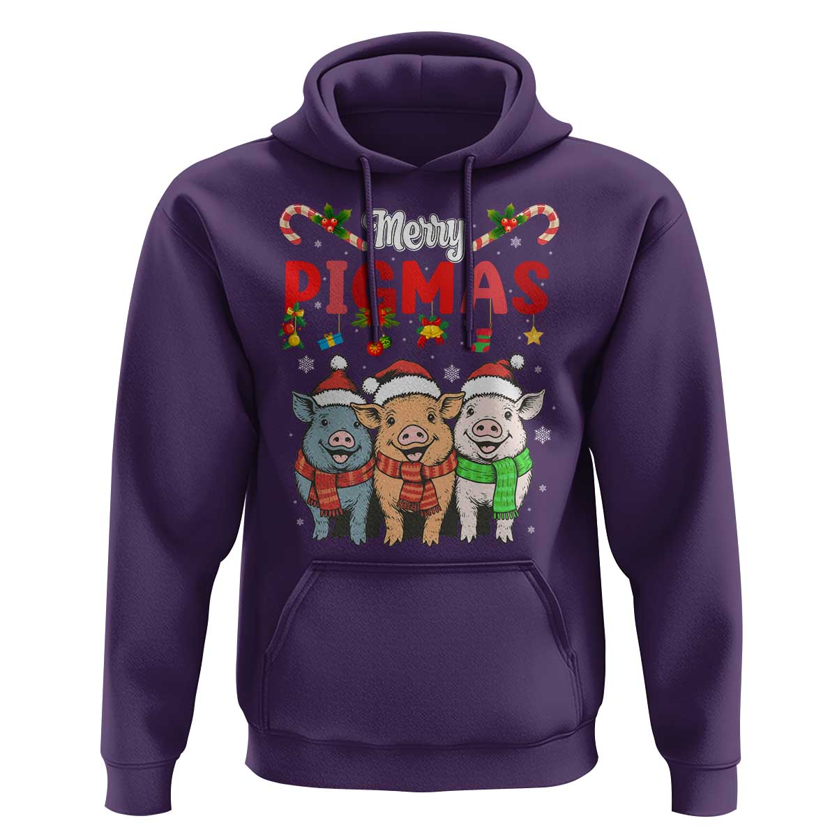 Funny Merry Pigmas Hoodie Christmas Pigs Farm Gift - Wonder Print Shop
