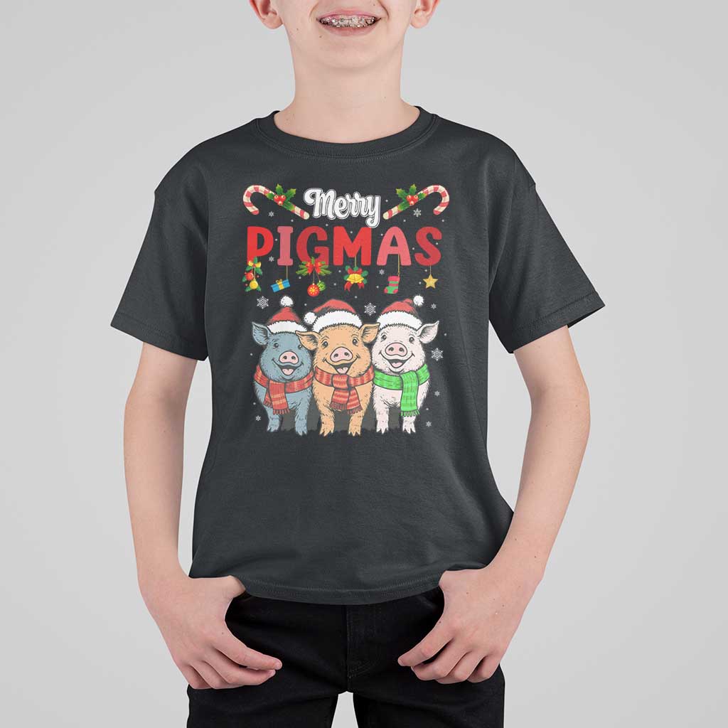 Funny Merry Pigmas T Shirt For Kid Christmas Pigs Farm Gift - Wonder Print Shop