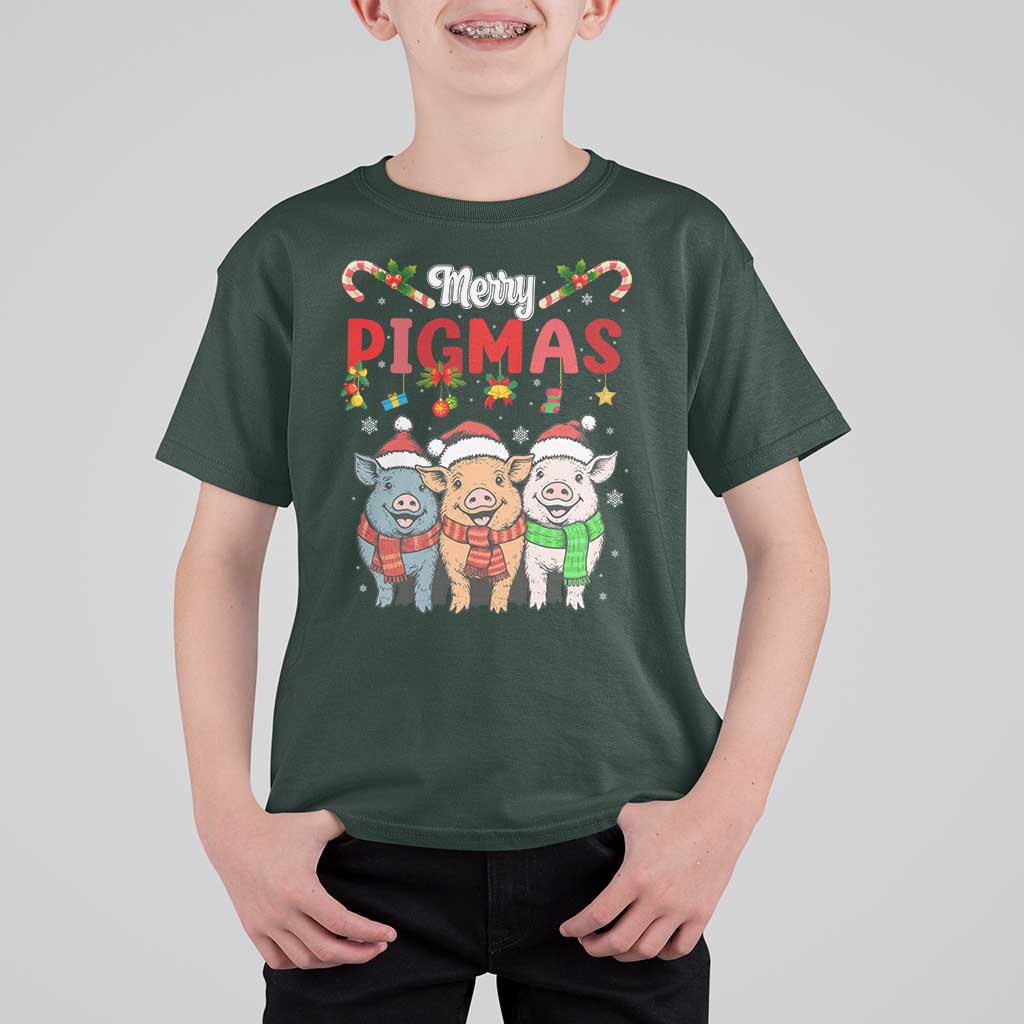 Funny Merry Pigmas T Shirt For Kid Christmas Pigs Farm Gift - Wonder Print Shop