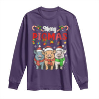 Funny Merry Pigmas Long Sleeve Shirt Christmas Pigs Farm Gift - Wonder Print Shop