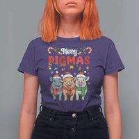 Funny Merry Pigmas T Shirt For Women Christmas Pigs Farm Gift - Wonder Print Shop