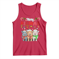 Funny Merry Pigmas Tank Top Christmas Pigs Farm Gift - Wonder Print Shop